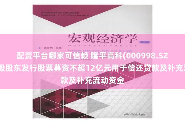 配资平台哪家可信赖 隆平高科(000998.SZ)拟向控股股东发行股票募资不超12亿元用于偿还贷款及补充流动资金