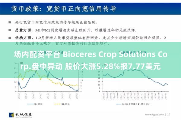 场内配资平台 Bioceres Crop Solutions Corp.盘中异动 股价大涨5.28%报7.77美元