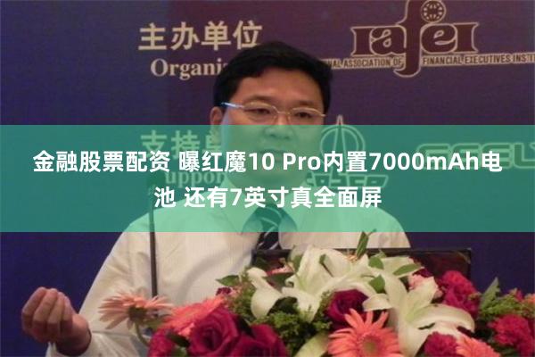 金融股票配资 曝红魔10 Pro内置7000mAh电池 还有7英寸真全面屏