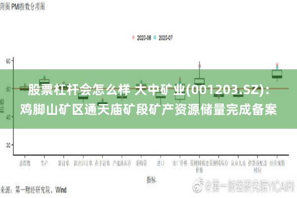 股票杠杆会怎么样 大中矿业(001203.SZ)：鸡脚山矿区通天庙矿段矿产资源储量完成备案